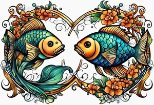 Pisces symbol tattoo idea