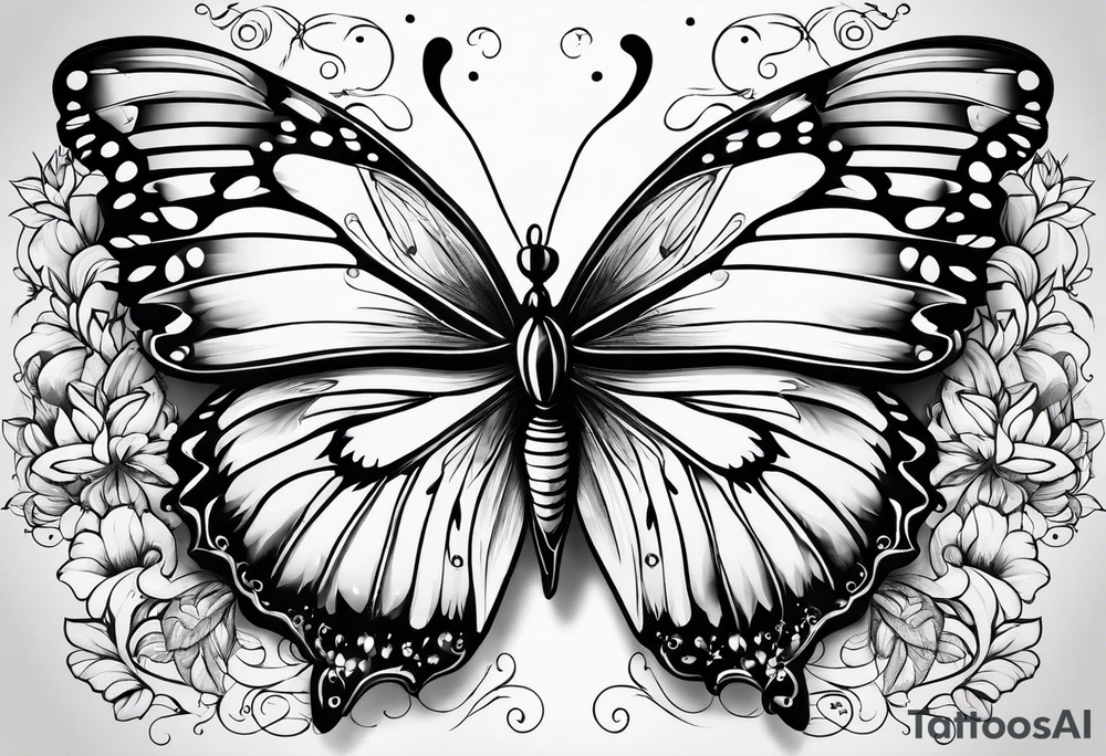 Butterflies tattoo idea