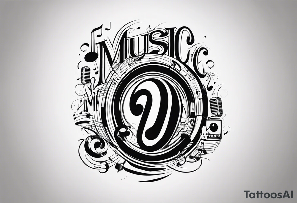 music tattoo idea
