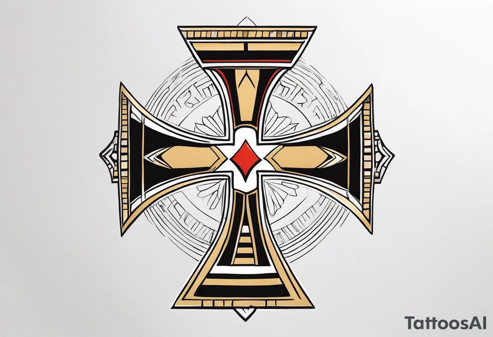 egyptian ank cross tattoo idea