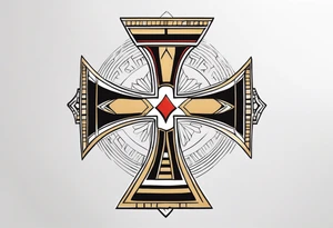 egyptian ank cross tattoo idea