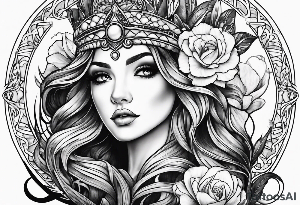 Mermaid tattoo idea