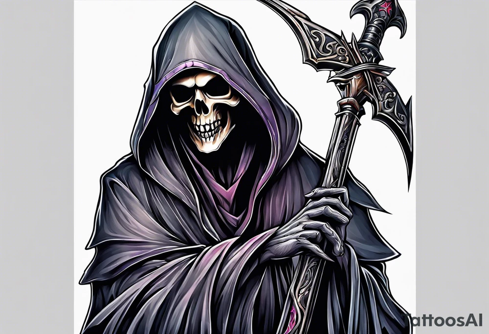 grim reaper tattoo idea