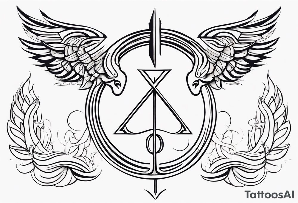 strength, pisces, water, phoenix, small, nuanced, positive, ankh tattoo idea strength, pisces, water, phoenix, small, nuanced, positive, ankh tattoo idea