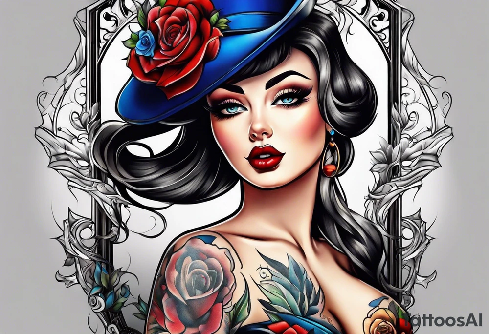 Pin up tattoo idea