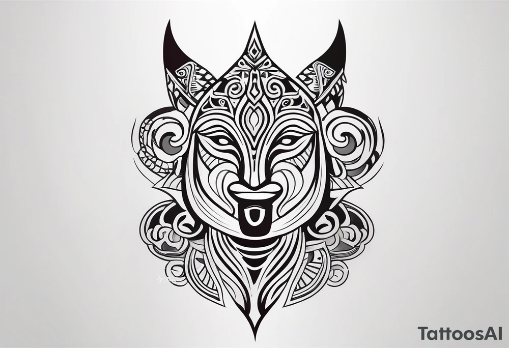 maori tribal  neck tattoo tattoo idea