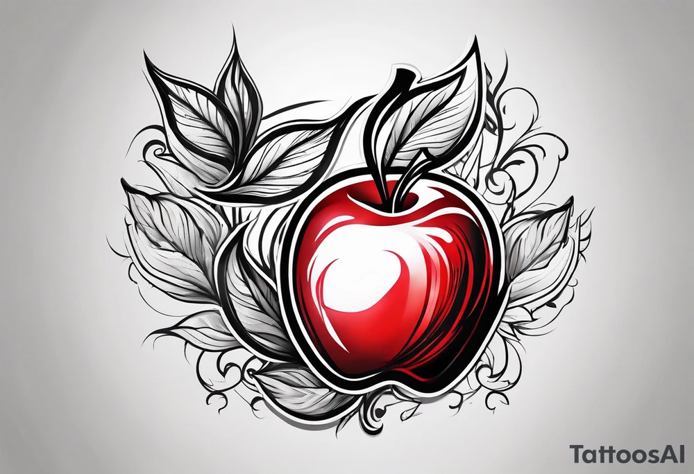 Red Apple tattoo idea