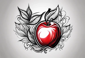 Red Apple tattoo idea
