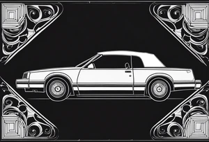 1984 Chrysler lebaron convertible tattoo idea