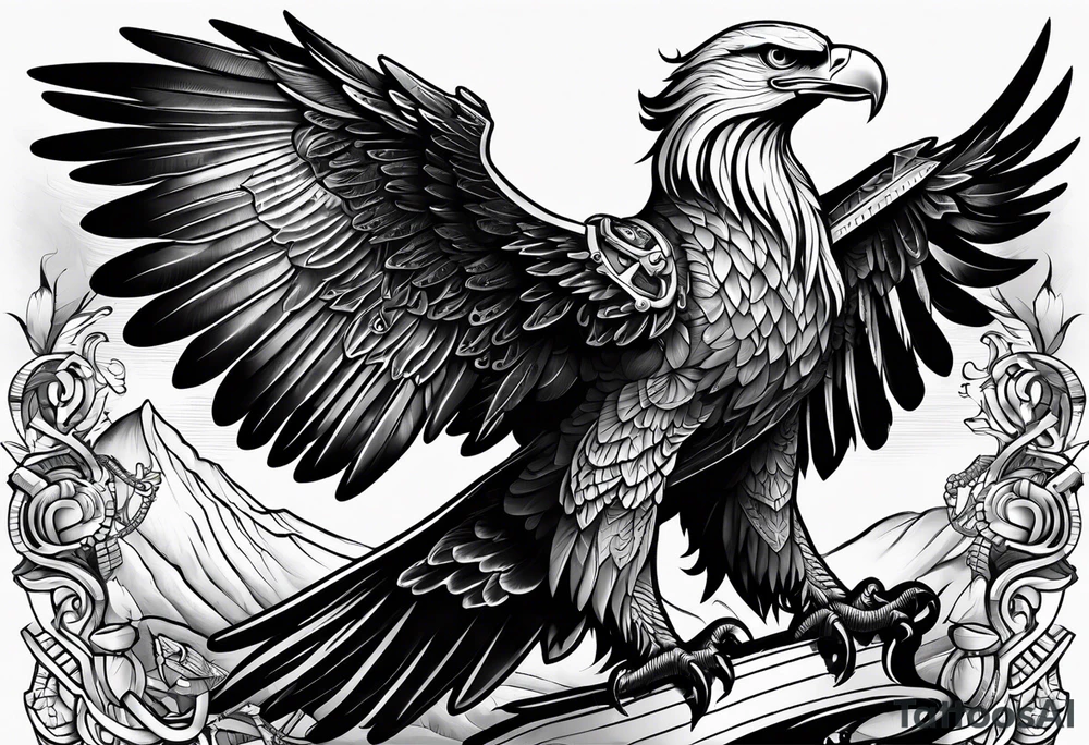 Eagle goble and anchor tattoo idea