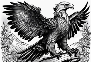 Eagle goble and anchor tattoo idea