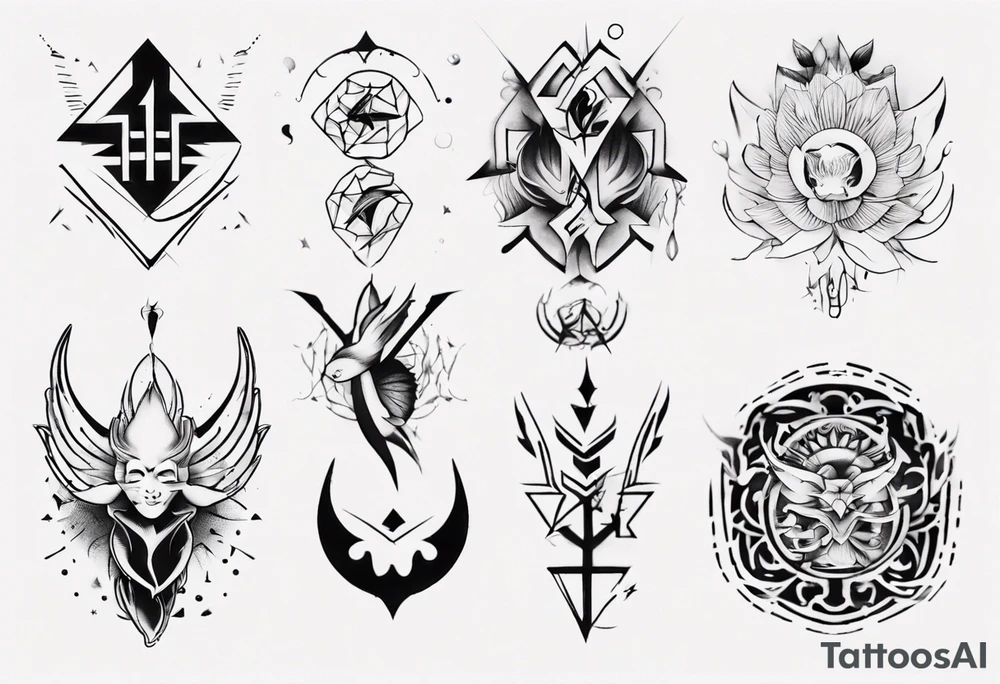combining E and H tattoo idea