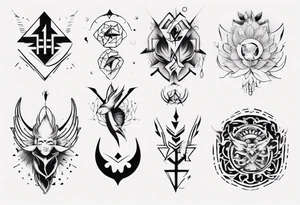 combining E and H tattoo idea