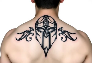 Spartan helmet tattoo idea