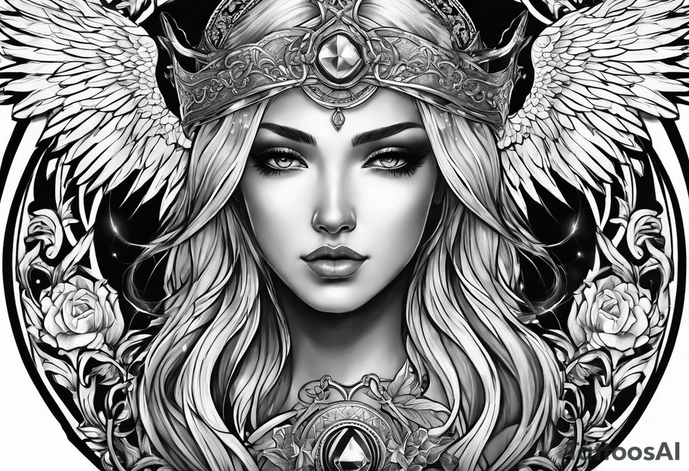 arc angel tattoo idea