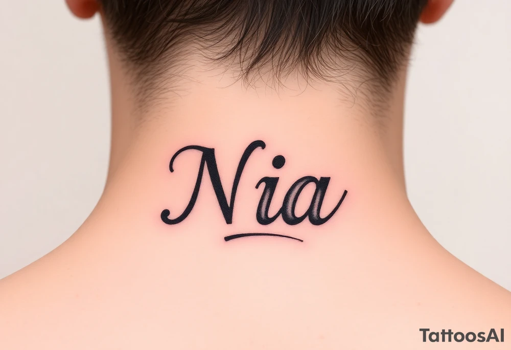 name Nia tattoo idea