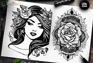 Give a idea for two people to get tattoos that compliment each other that show a “meant to be” type tattoo idea