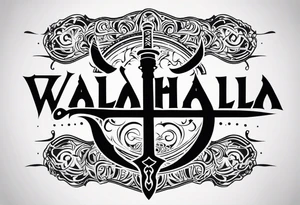 sword Valhalla tattoo idea