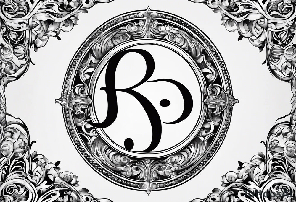 Just a plain Infinity symbol with a capital letter B in the center, a capital letter J in the left side, and a capital letter J in the right side tattoo idea