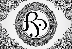 Just a plain Infinity symbol with a capital letter B in the center, a capital letter J in the left side, and a capital letter J in the right side tattoo idea