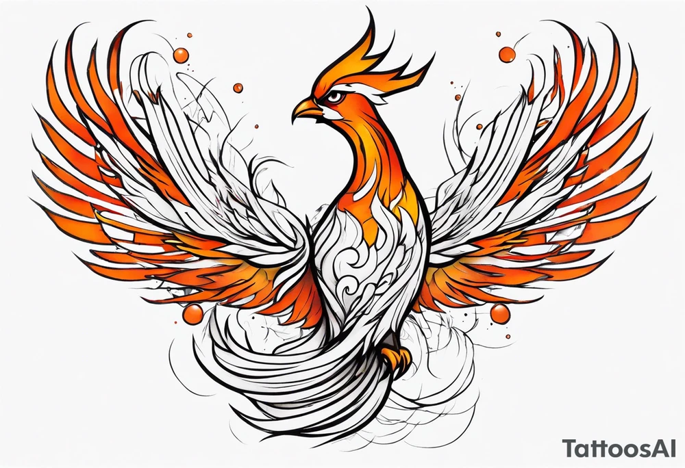 phoenix being reborn tattoo idea