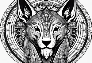 olho de anubis tattoo idea