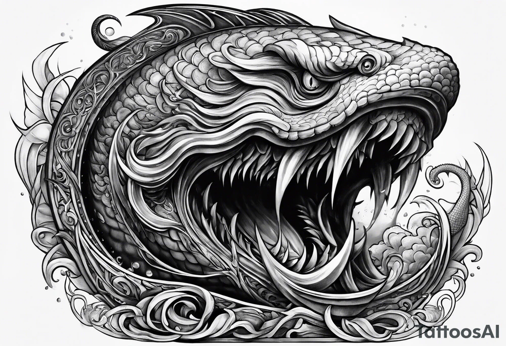 Evil leviathan tattoo idea