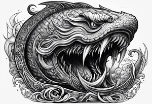 Evil leviathan tattoo idea