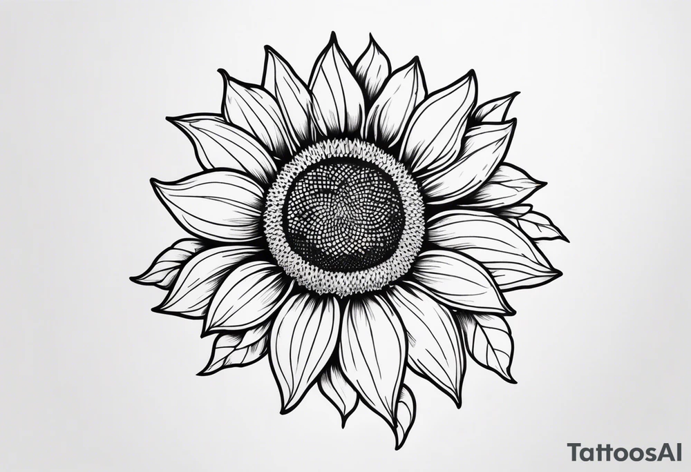 Sunflower tattoo idea