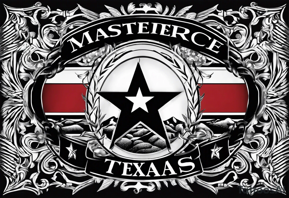 Texas logo with routes tattoo idea