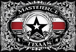Texas logo with routes tattoo idea