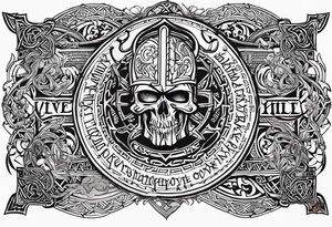 Viking death 
prayer tattoo idea