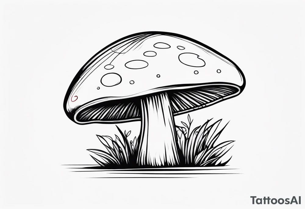 mushroom tattoo idea