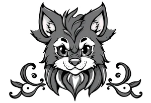 furry cartoon fursona ANTHROPOMORPHIC HUMAN tattoo idea