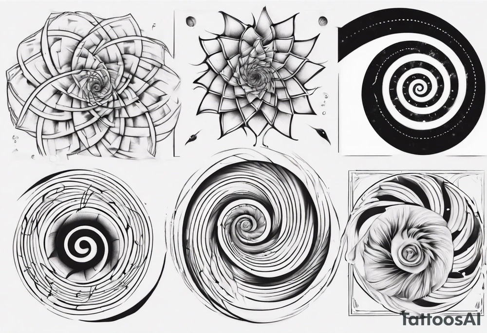 Fibonacci spiral tattoo idea