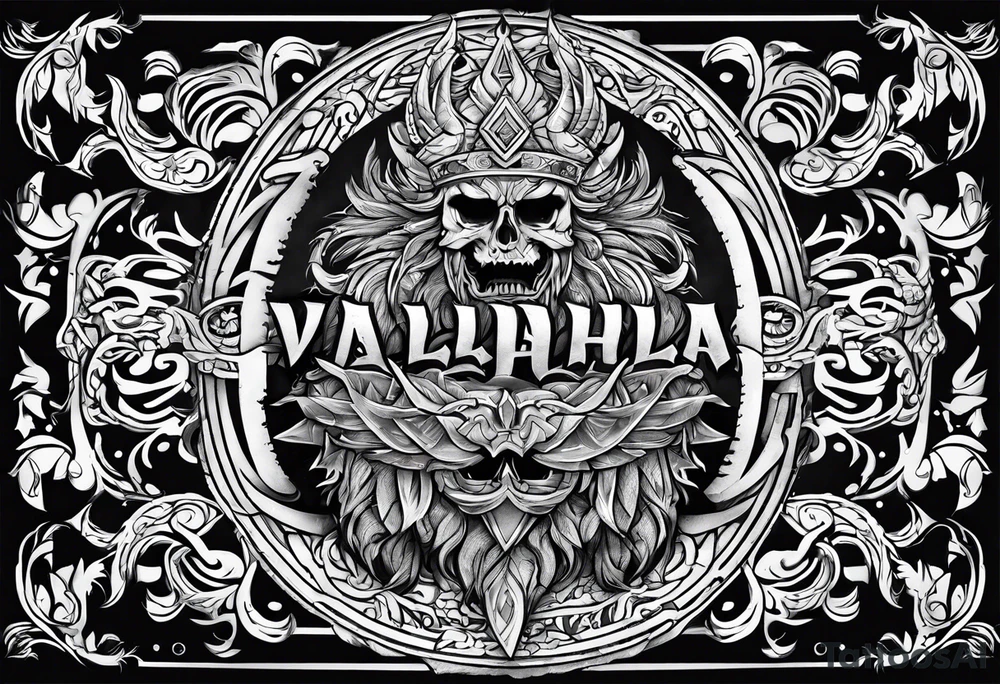 Valhalla word tattoo idea