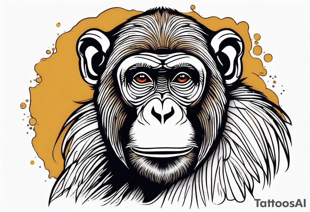 rich monkey tattoo idea