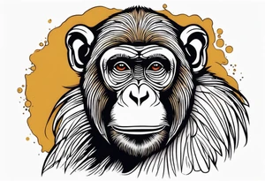 rich monkey tattoo idea