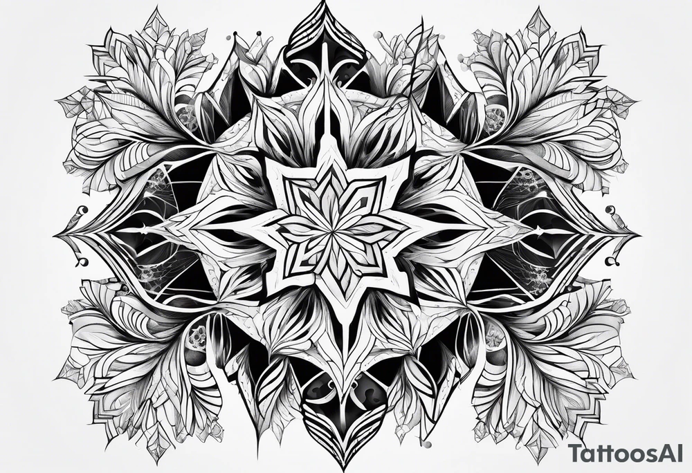 Fractal snowflake tattoo idea