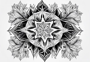 Fractal snowflake tattoo idea