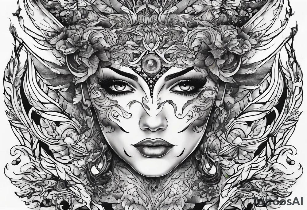 Front neck tattoo being ejecting from the skin, symbolizing the release of the voice and freedom from censorship. tattoo idea