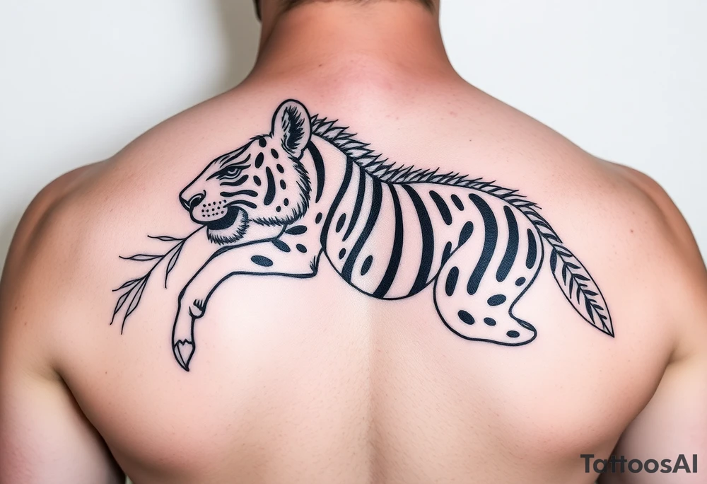 bali zoo themed tattoo idea