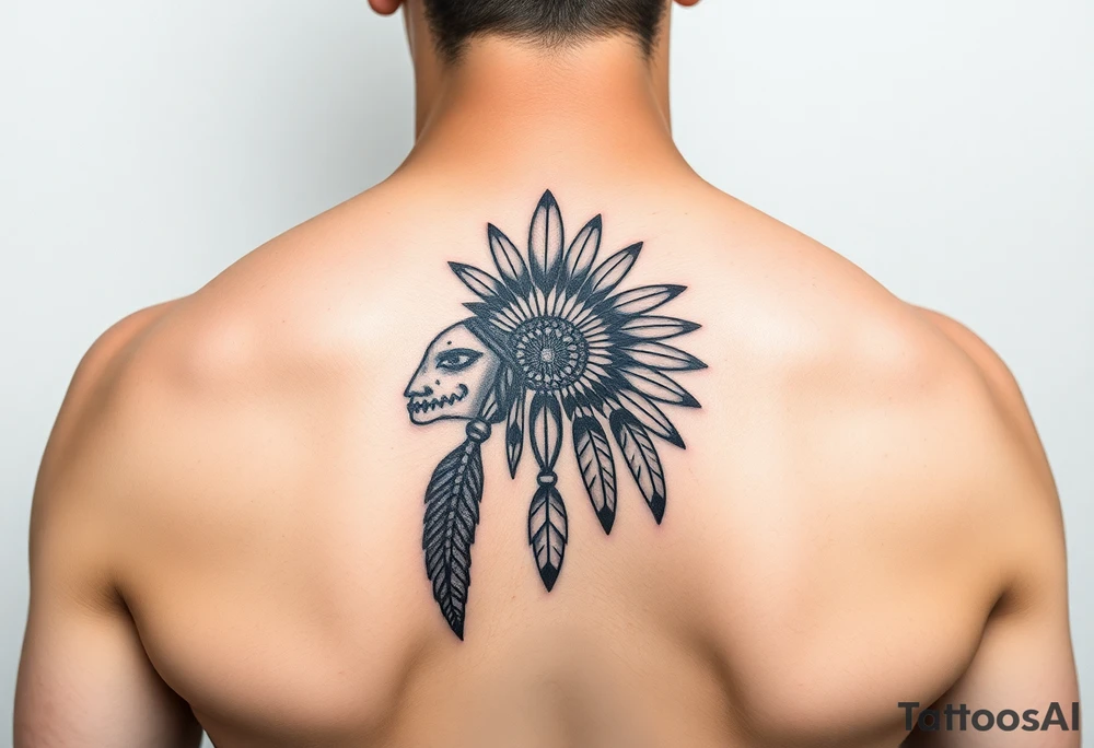 Native American themed tattoo idea