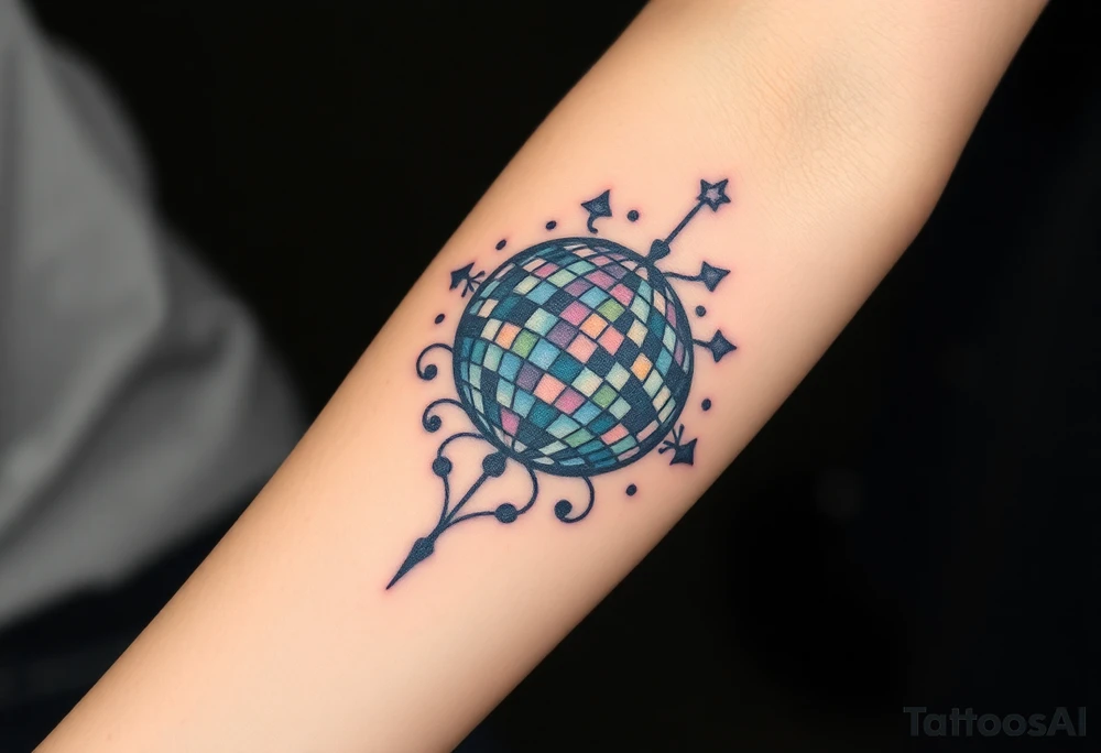 disco ball tattoo idea