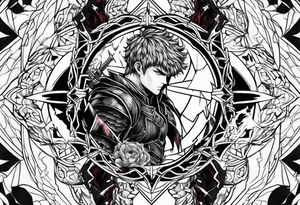 Berserk anime cursed mark tattoo idea