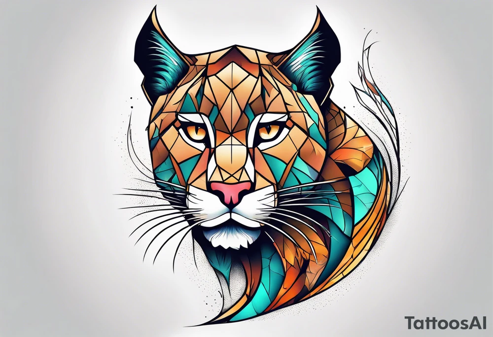 puma stalking tattoo idea