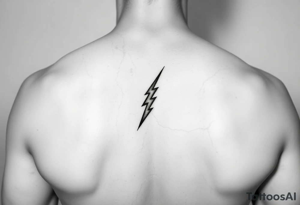 Lighting bolt
With back shadow tattoo idea