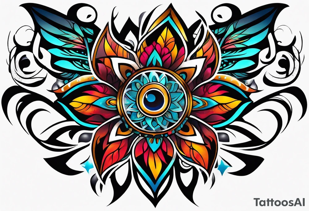 Tribal sleeve tattoo idea