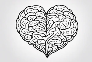 Brain, heart, love, heart break makes you strong, worth it, pain makes you stronger, strength, plane, travel, passion, growth tattoo idea