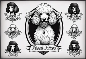 Poodle tattoo idea